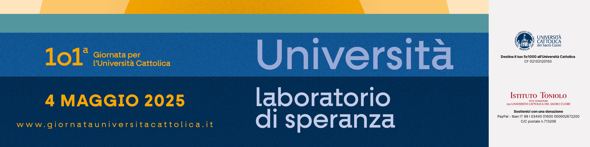 Banner Logos - Giornata per l'Università Cattolica